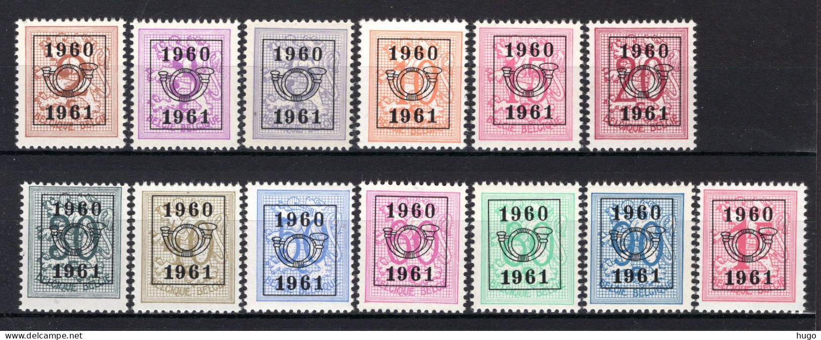 PRE699/711 MNH** 1960 - Cijfer Op Heraldieke Leeuw Type E - REEKS 53 - Typo Precancels 1951-80 (Figure On Lion)