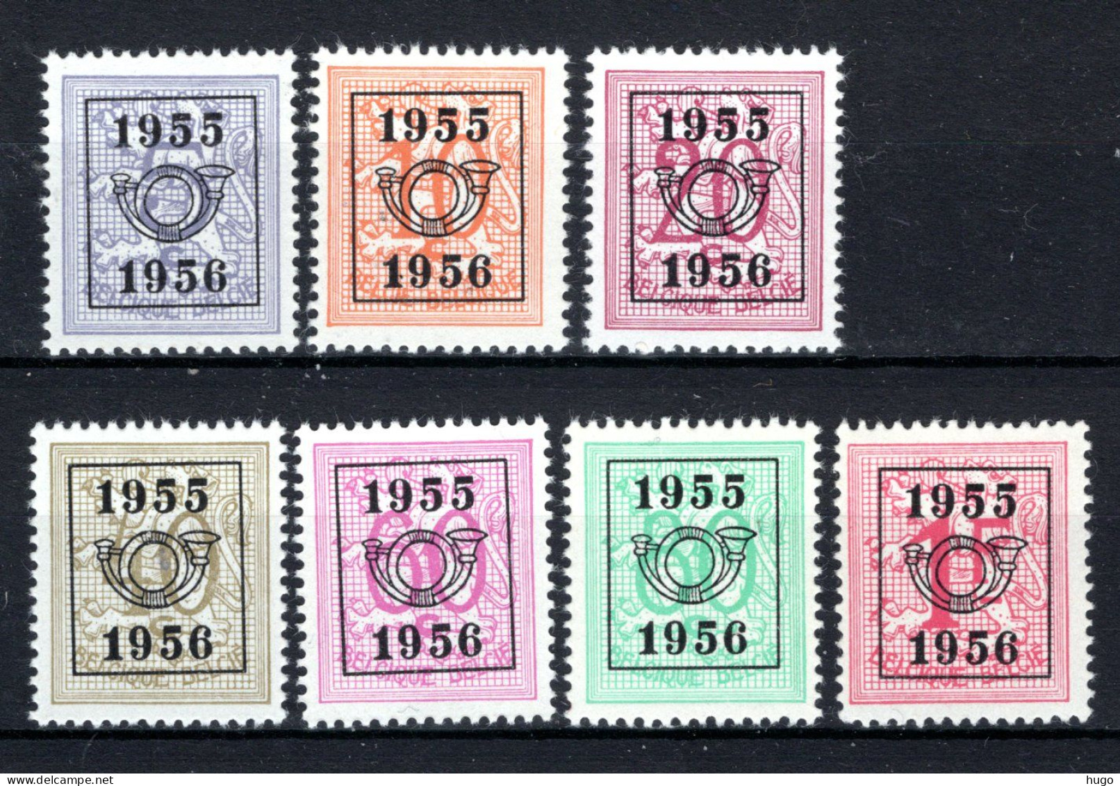 PRE652/658 MNH** 1955 - Cijfer Op Heraldieke Leeuw Type E - REEKS 48 - Typo Precancels 1951-80 (Figure On Lion)