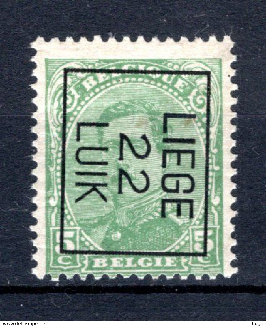 PRE61B-IV MNH** 1922 - LIEGE 22 LUIK - Typos 1922-26 (Albert I)