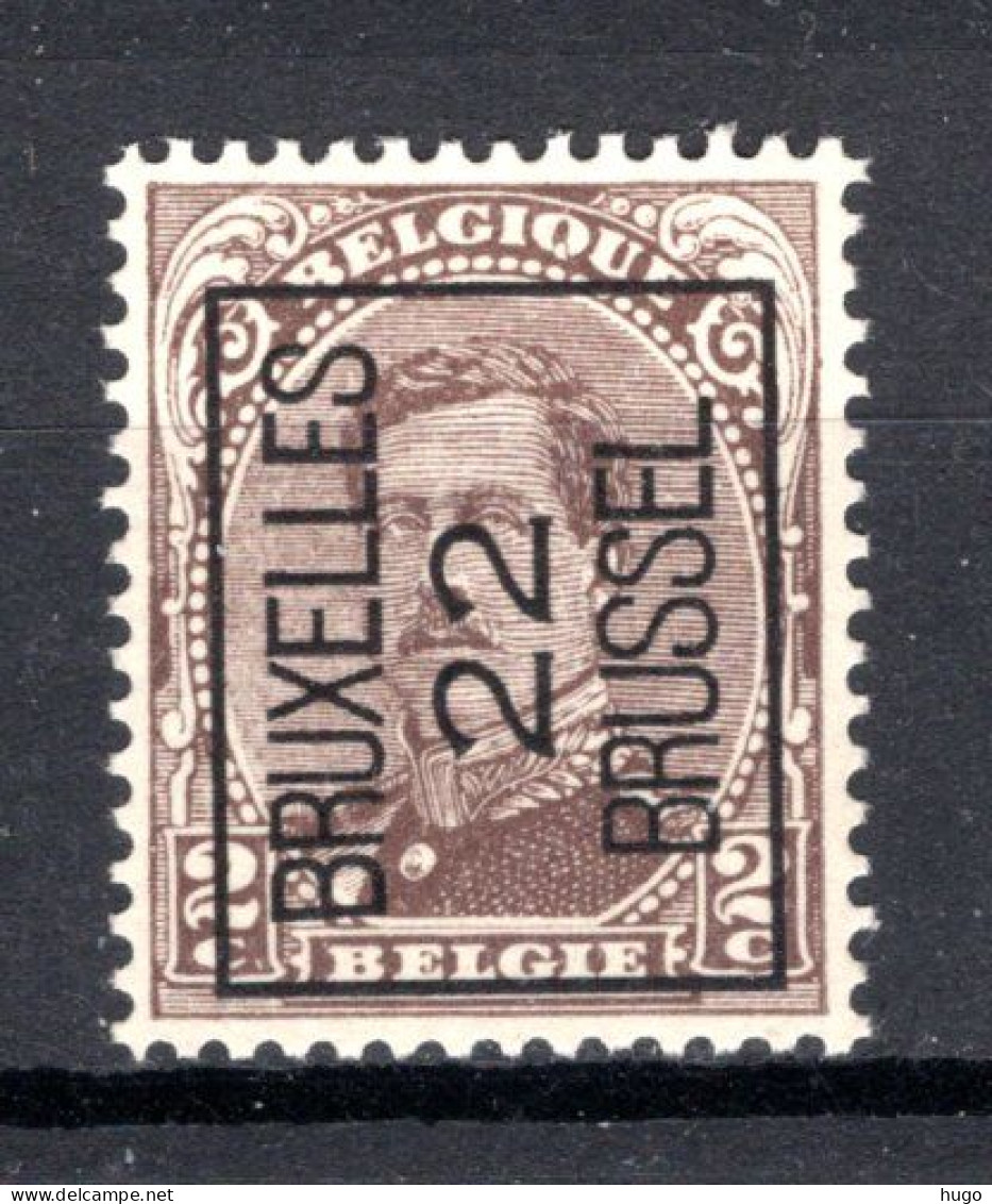 PRE58A MNH** 1922 - BRUXELLES 22 BRUSSEL  - Typo Precancels 1922-26 (Albert I)