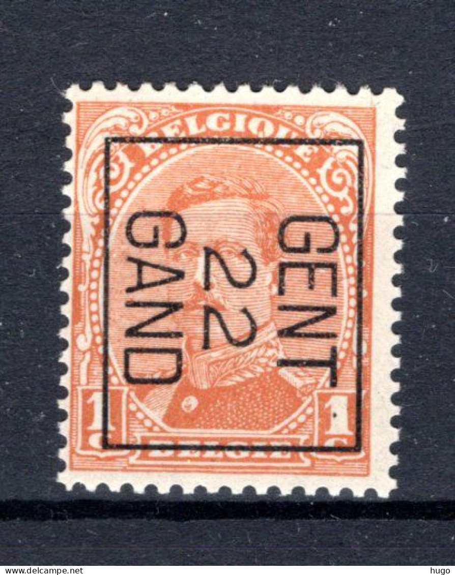 PRE56B MNH** 1922 - GENT 22 GAND - Typos 1922-26 (Albert I)