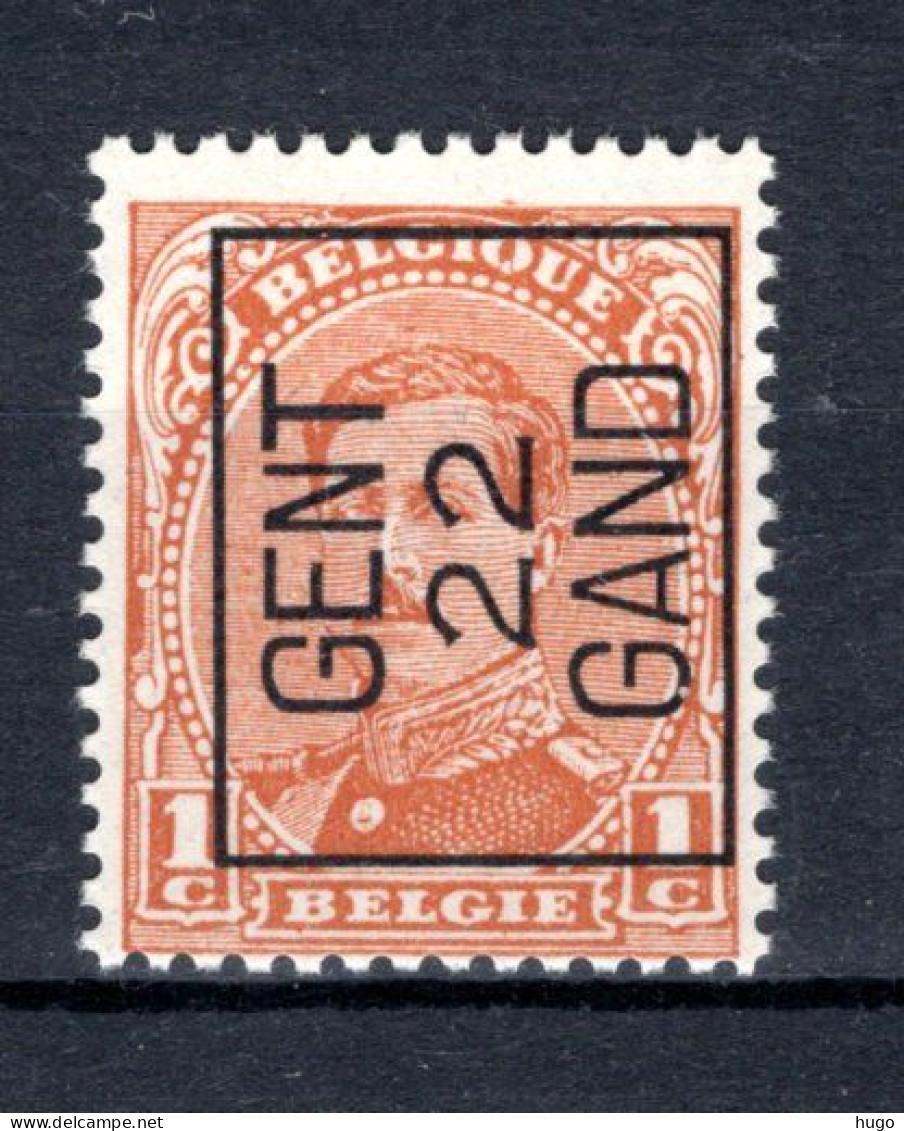 PRE56A-II MNH** 1922 - GENT 22 GAND - Typo Precancels 1922-26 (Albert I)