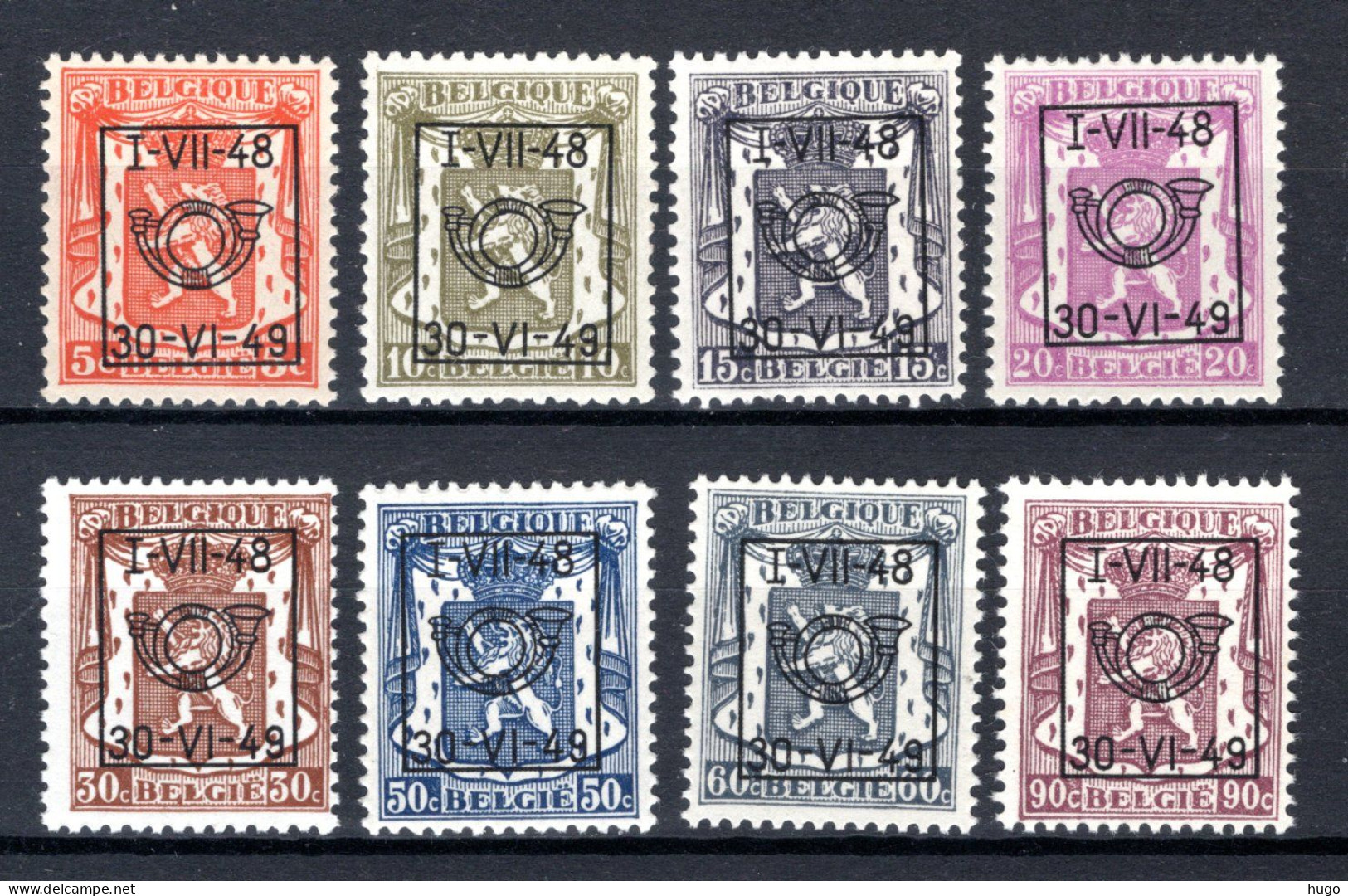 PRE581/588 MNH 1946 - Klein Staatswapen Opdruk Type D - REEKS 35 - Typos 1936-51 (Petit Sceau)