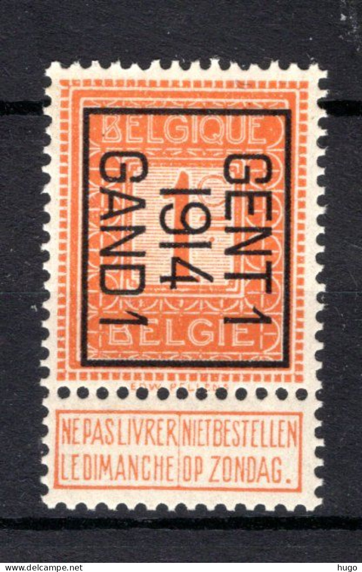 PRE46B MNH** 1914 - GENT I 1914 GAND I - Typos 1912-14 (Lion)