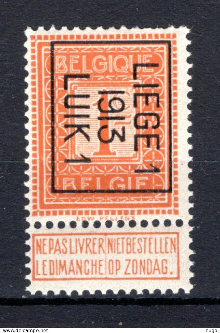 PRE39B MNH** 1913 - LIEGE I 1913 LUIK I - Sobreimpresos 1912-14 (Leones)