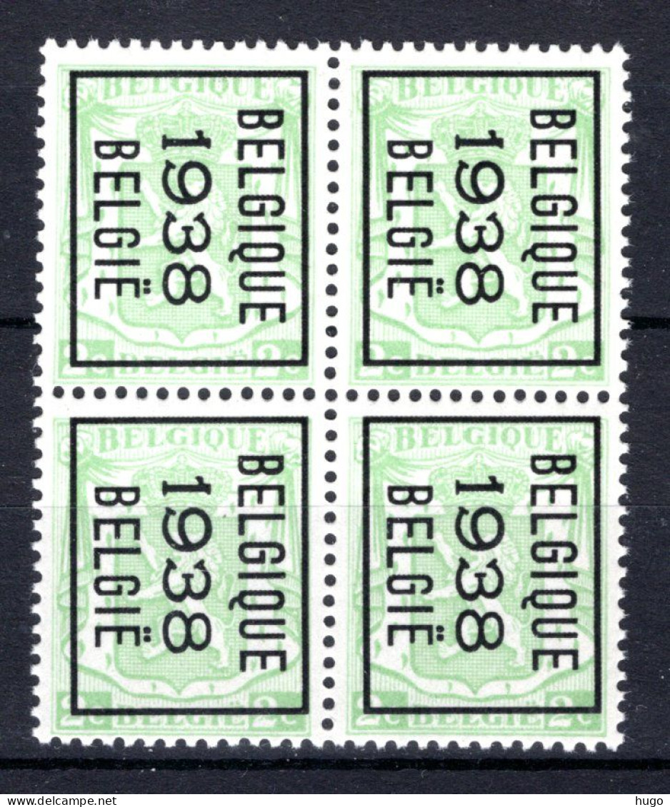 PRE330B MNH** 1938 - BELGIQUE 1938 BELGIE  (4 Stuks)  - Typos 1936-51 (Petit Sceau)