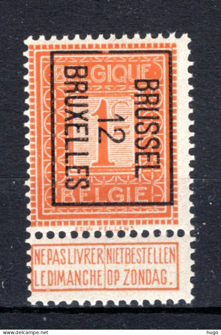 PRE29B MNH** 1912 - BRUSSEL 12 BRUXELLES - Typografisch 1912-14 (Cijfer-leeuw)