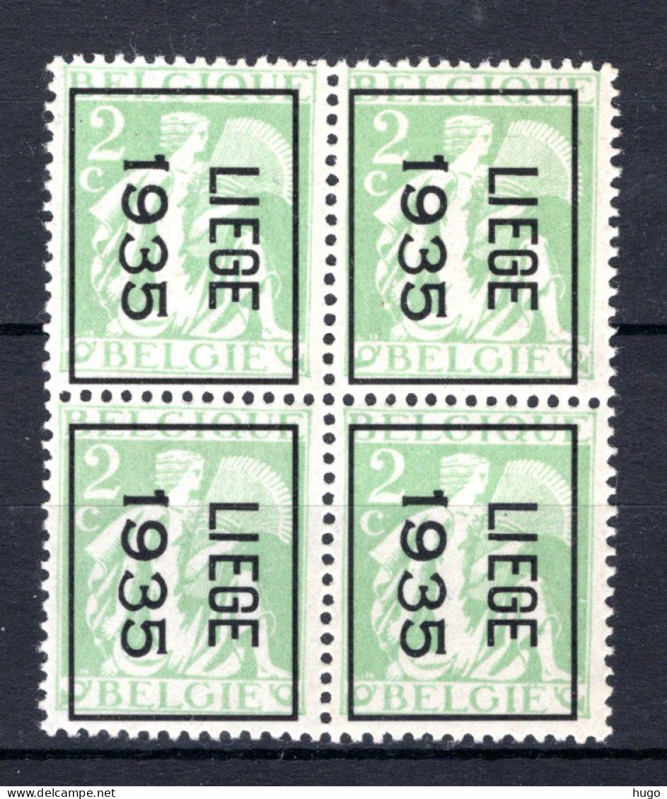 PRE277B MNH** 1934 - LIEGE 1934  (4 Stuks) - Typo Precancels 1932-36 (Ceres And Mercurius)