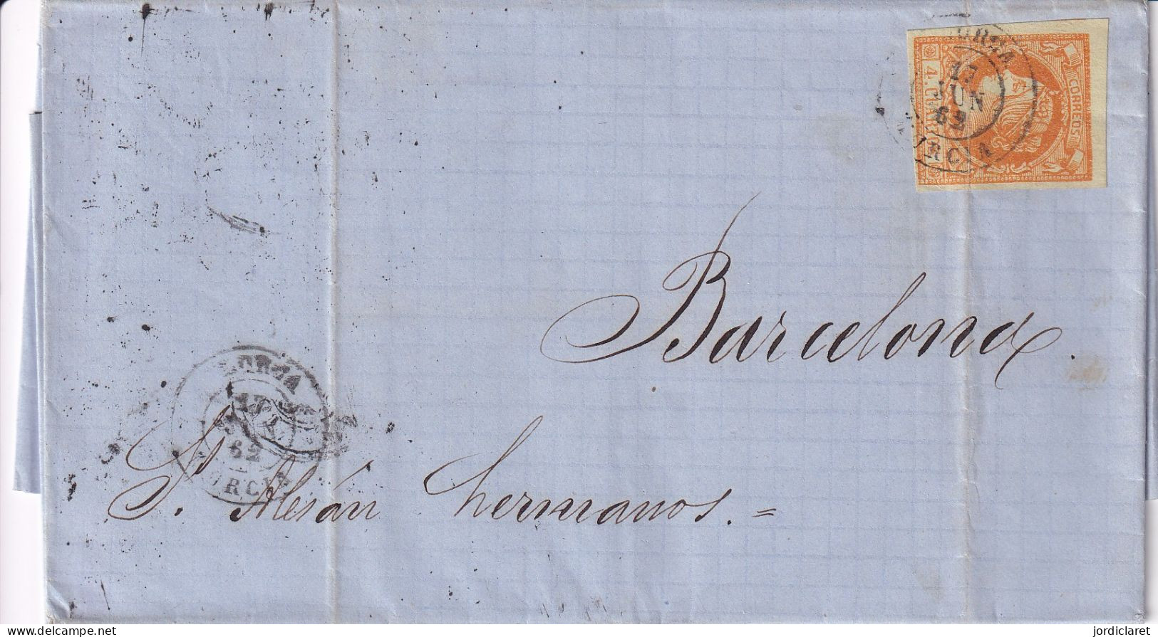 CARTA  1862  LORCA - Lettres & Documents