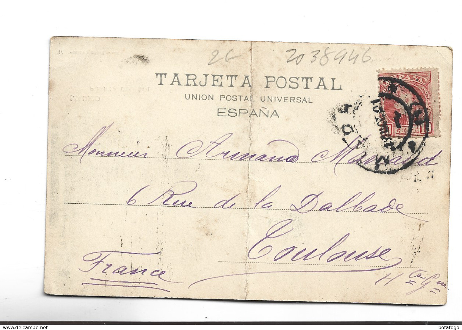 CPA MADRID PUERTA DEL SOL  En 1901!  (voir Timbre) - Madrid