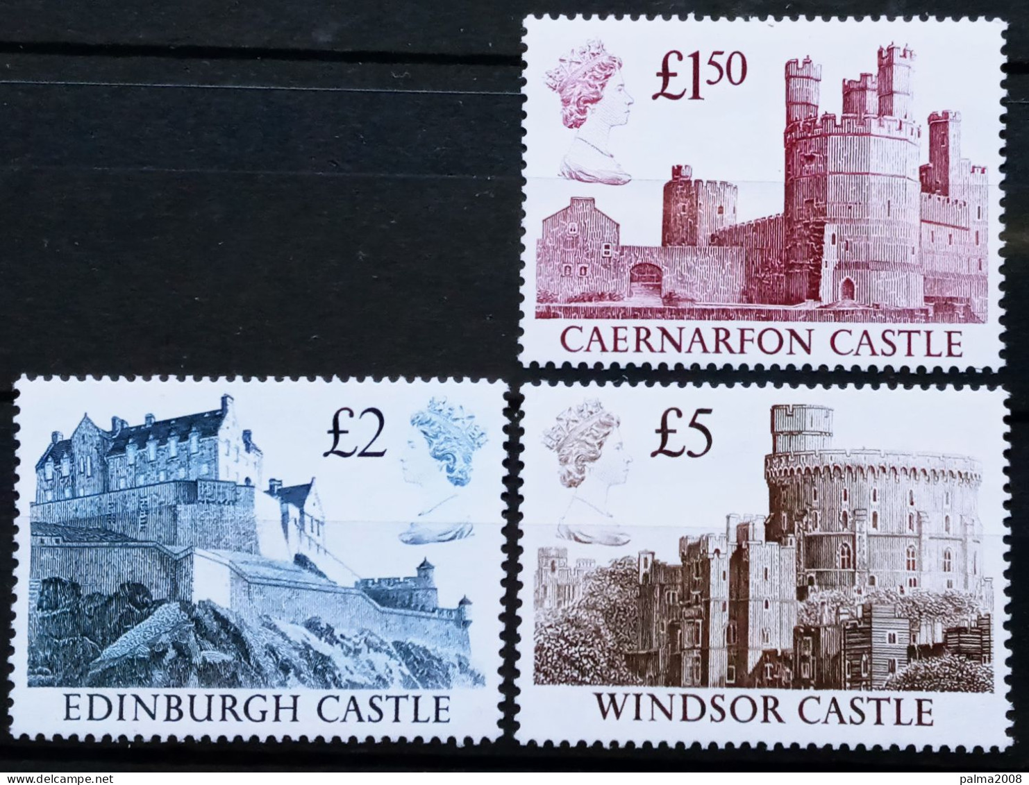 INGLATERRA - IVERT 1341+1342+1343 NUEVOS ** - BASICOS CASTILLOS BRITANICOS AÑO - Unused Stamps