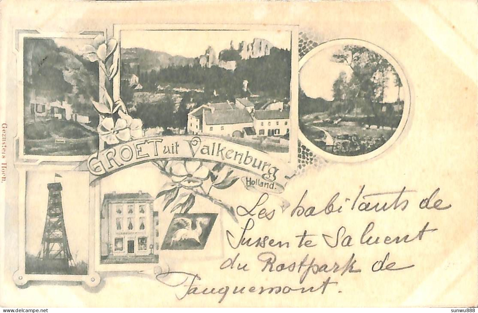 Groet Uit Valkenburg (Litho Gezusters Hoen 1899) - Valkenburg