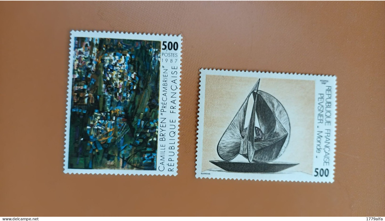 Année 1987 N° 2493**et 2494** Série Oeuvres D'art - Unused Stamps