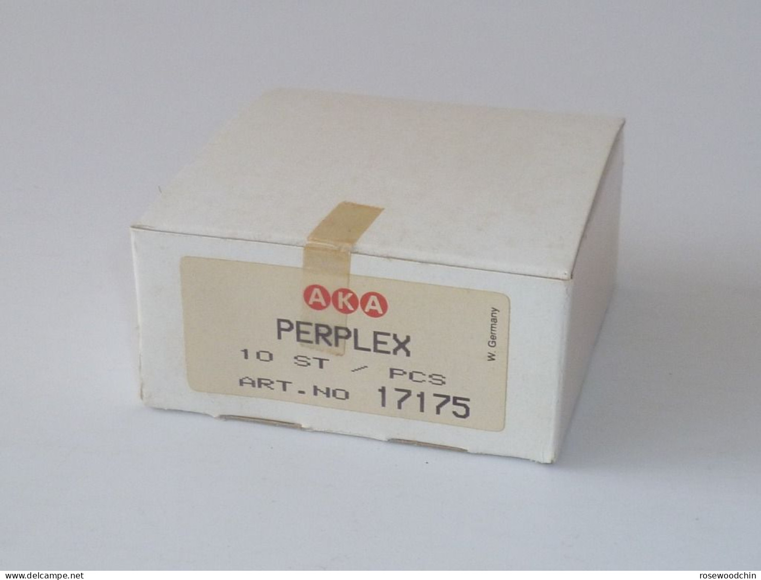 Vintage ! 1 Box Of 10 Pcs. 50-60s' Made In Germany "AKA Perplex" Octagon Elastic Gum Eraser With Brush - Altri & Non Classificati