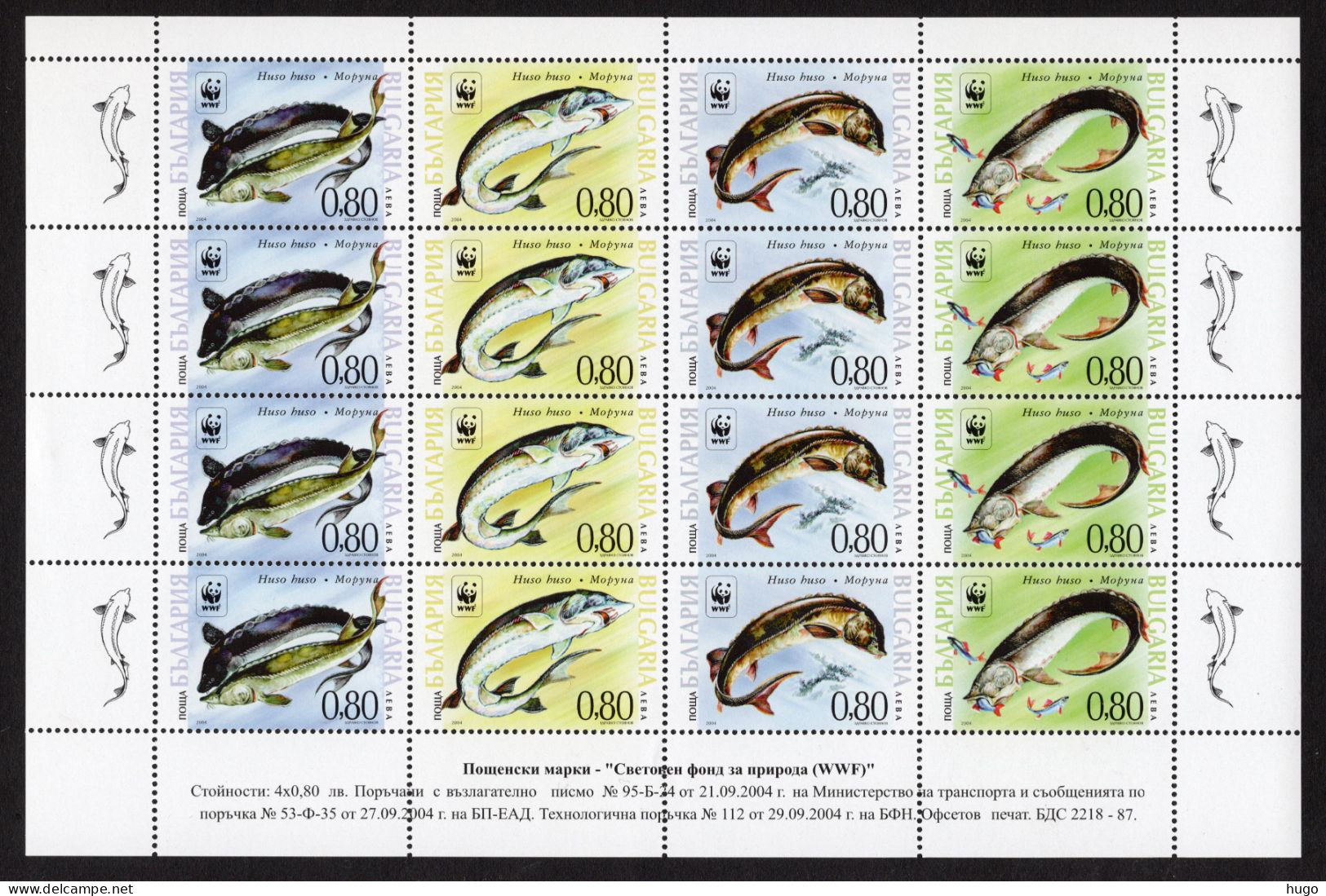 BULGARIJE Yt. 4041/4044 MNH 4 Series 2004 - Unused Stamps