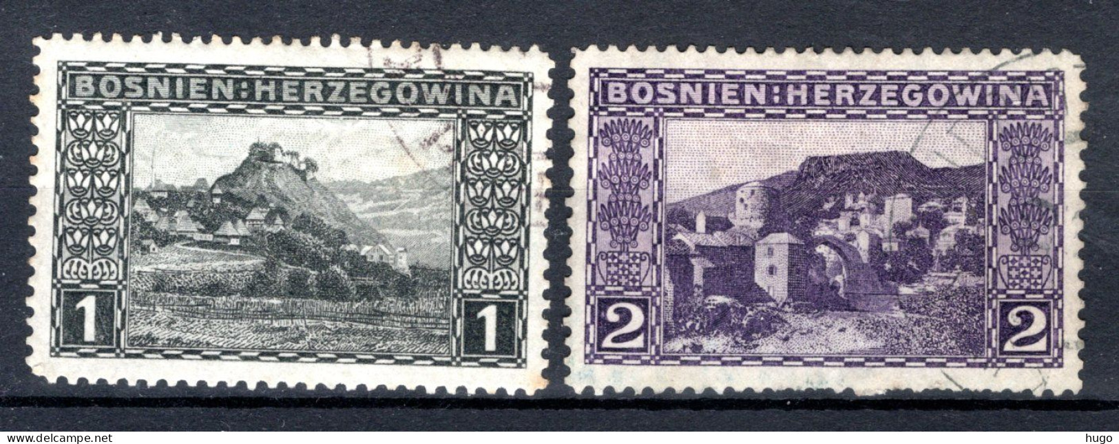 BOSNIE HERZEGOVINA Yt. 29/30° Gestempeld 1906 - Bosnië En Herzegovina