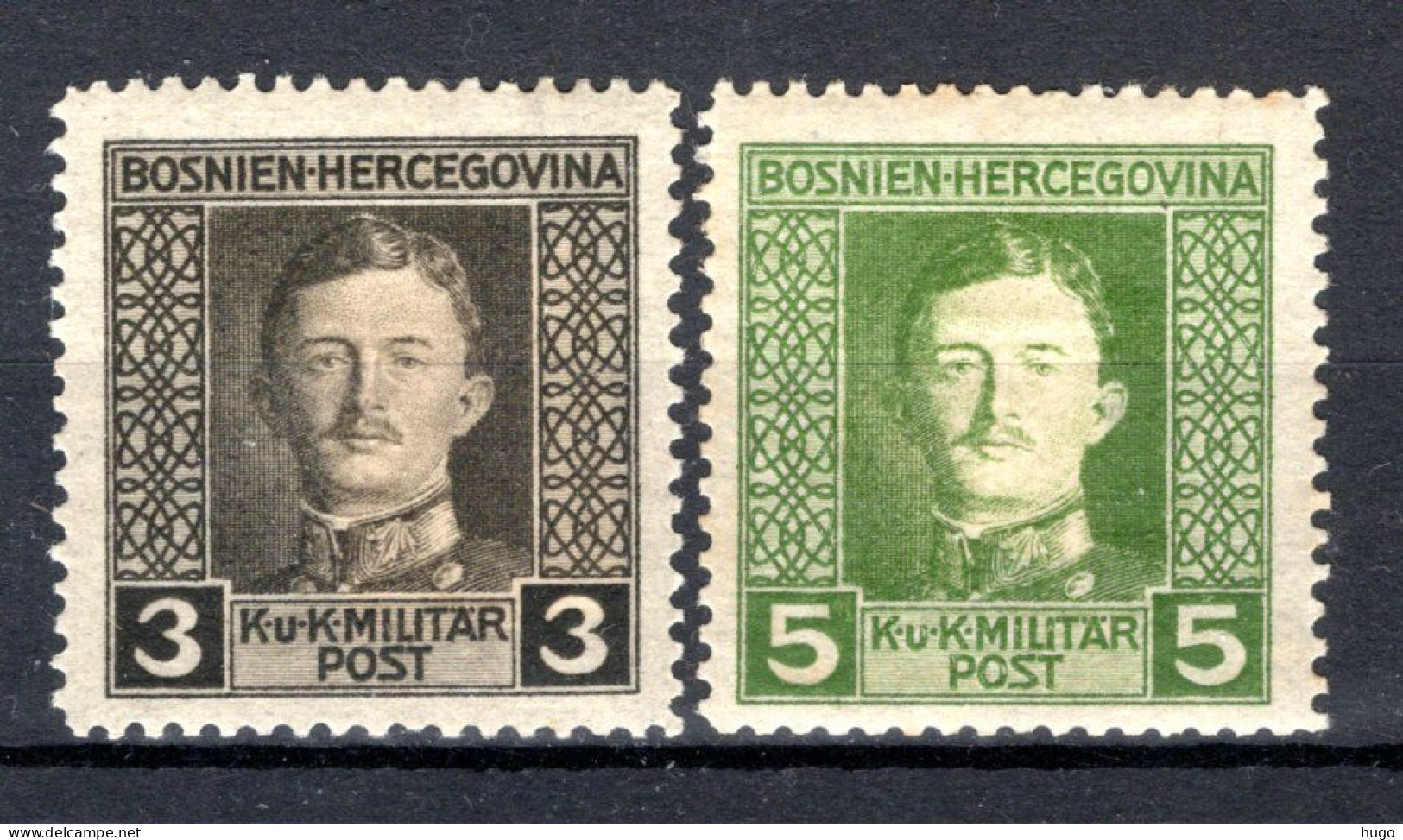 BOSNIE HERZEGOVINA Yt. BA120/121 MH 1917 - Bosnie-Herzegovine