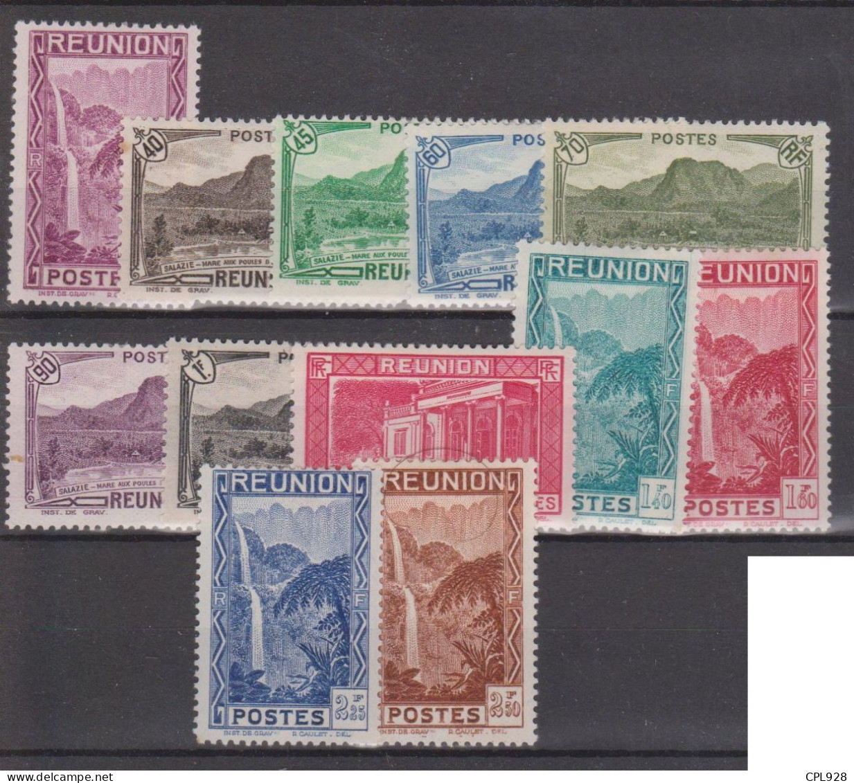 Réunion N° 163 à 174 Avec Charnières - Unused Stamps