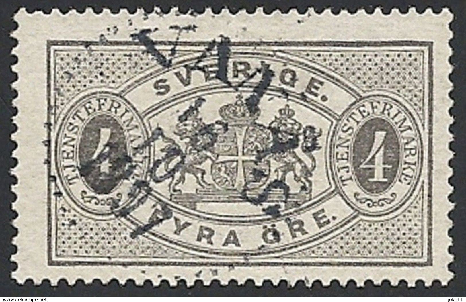 Schweden, Dienstpost, 1881, Michel-Nr. 2 Bb, Gestempelt - Service