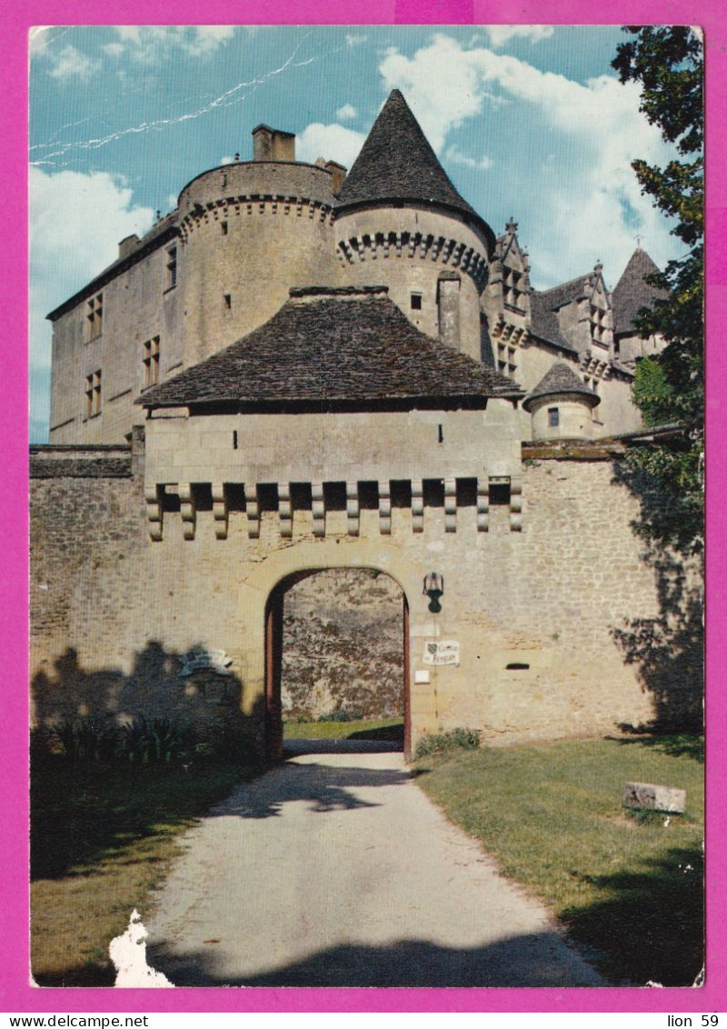 294223 / France - Chateau De Fenelon (Dordogne) PC 1984 USED 2.00 Fr. Liberty Of Gandon , Flamme Martel En Quercy Ville - 1982-1990 Liberty Of Gandon