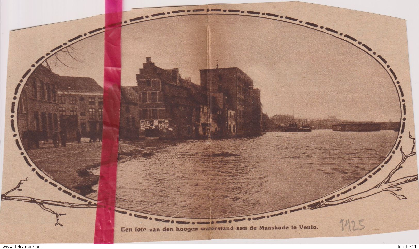 Venlo - Watersnood, Overstromingen - Orig. Knipsel Coupure Tijdschrift Magazine - 1925 - Non Classés