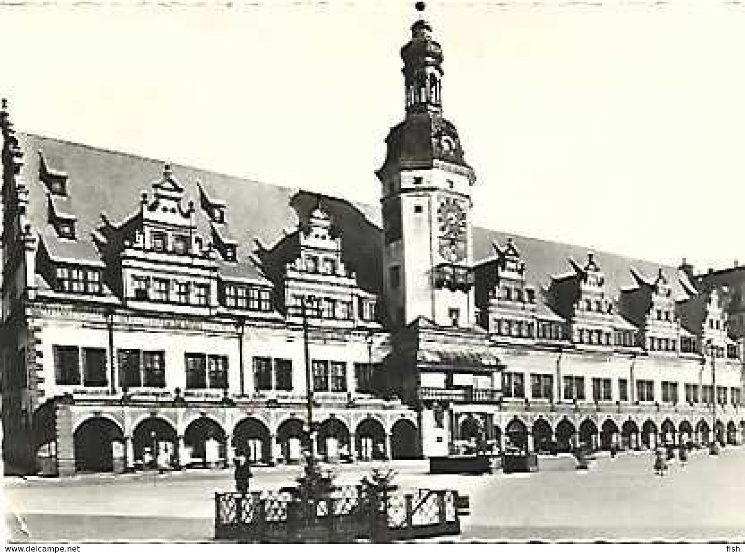 Germany & Marcofilia, Messestadt Leipzig, Altes Rathaus DDR, Lisboa 1958 (7979) - Lettres & Documents