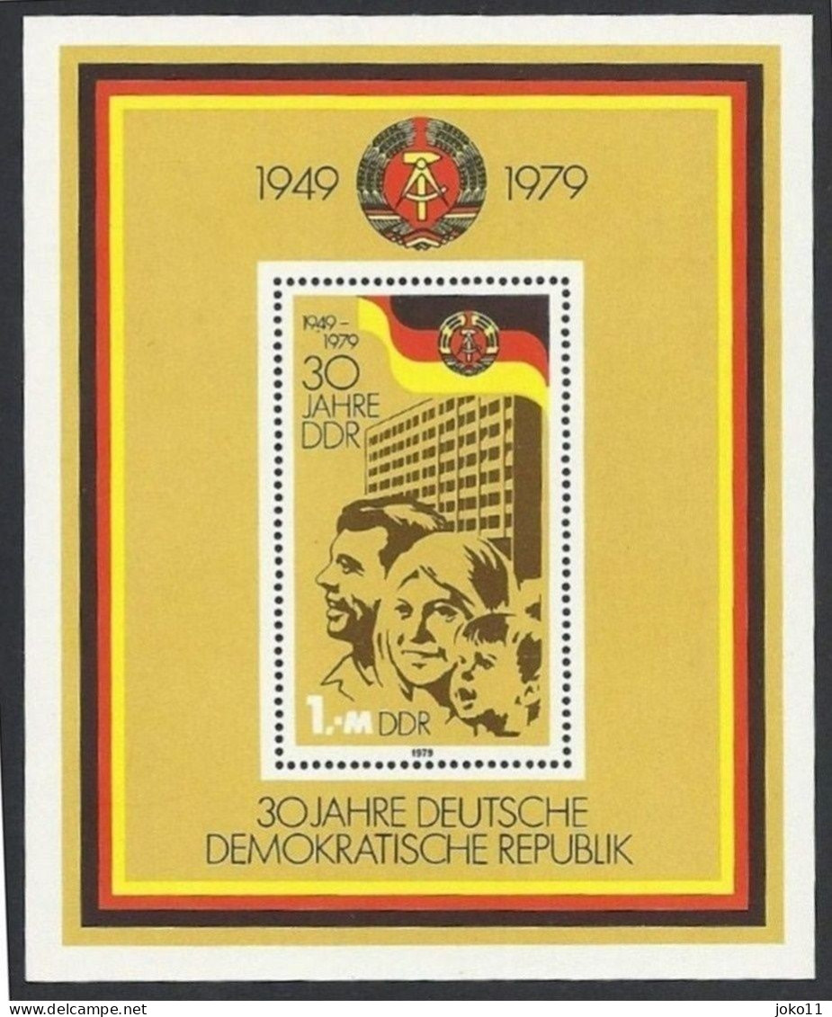 DDR, 1979, Block 56 Michel-Nr. 2462, **postfrisch - 1971-1980