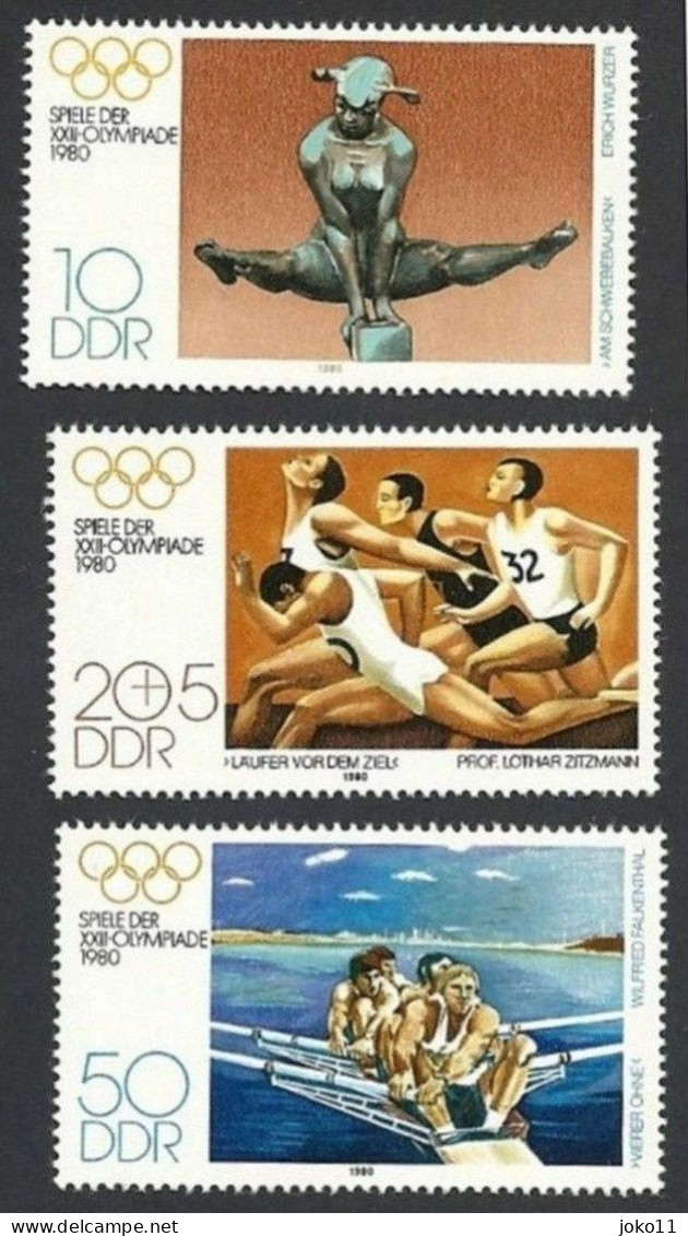 DDR, 1980, Michel-Nr. 2503-2505, **postfrisch - Neufs
