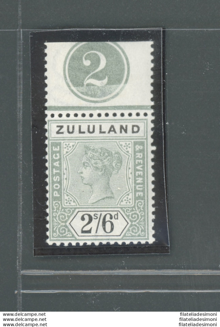 1894-96 Zululand - South Africa - Stanley Gibbons N. 26 - Numero Di Tavola - MNH** - Other & Unclassified