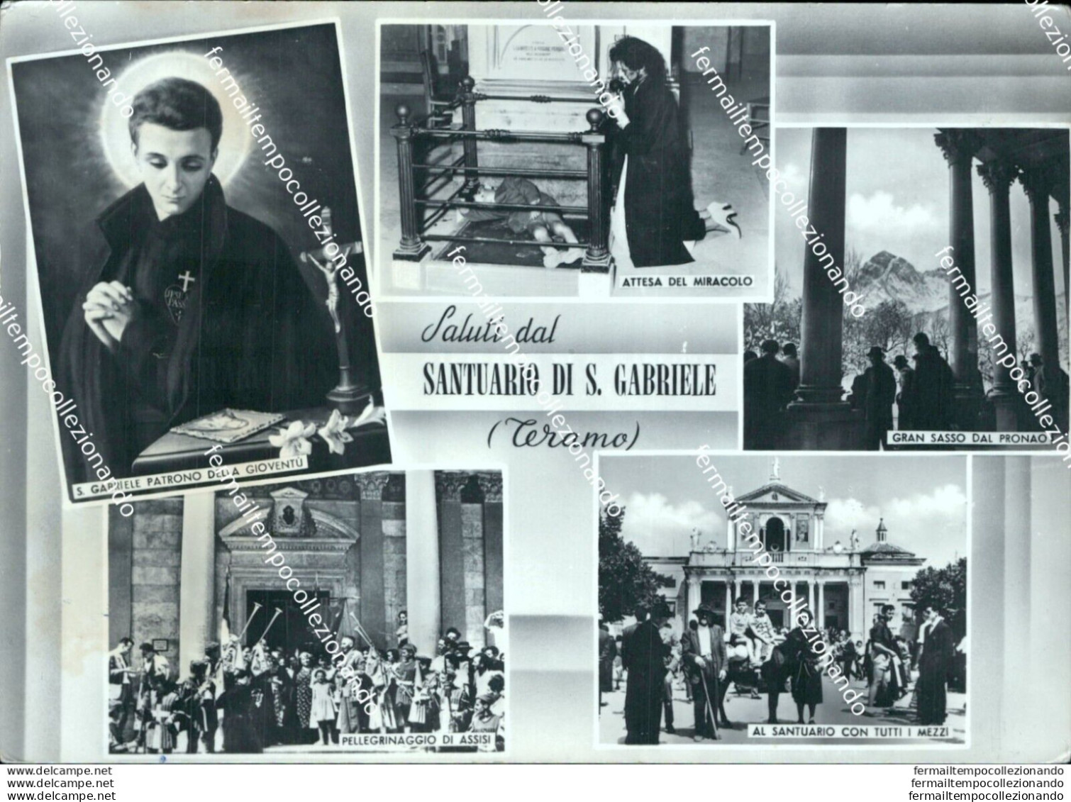 Bn527 Cartolina Saluti Da Santuario S.gabriele Teramo - Teramo