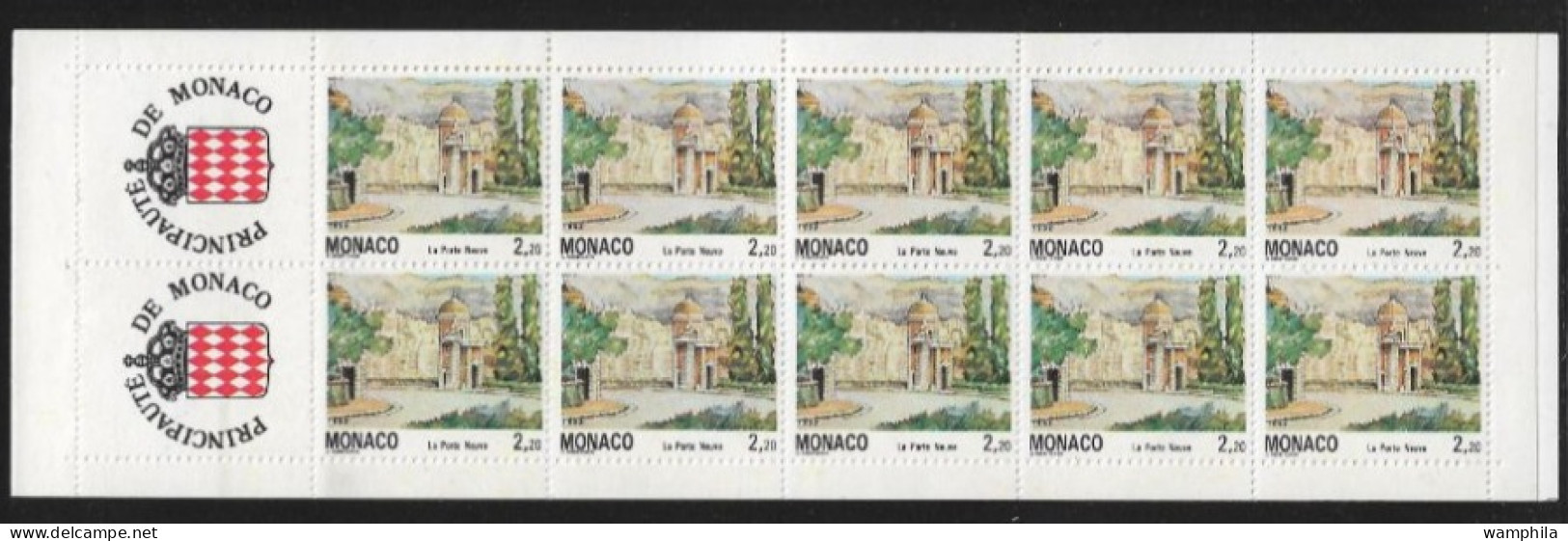 Monaco 1992. Carnet N°7, N°1832 Vues Du Vieux Monaco-ville. - Booklets