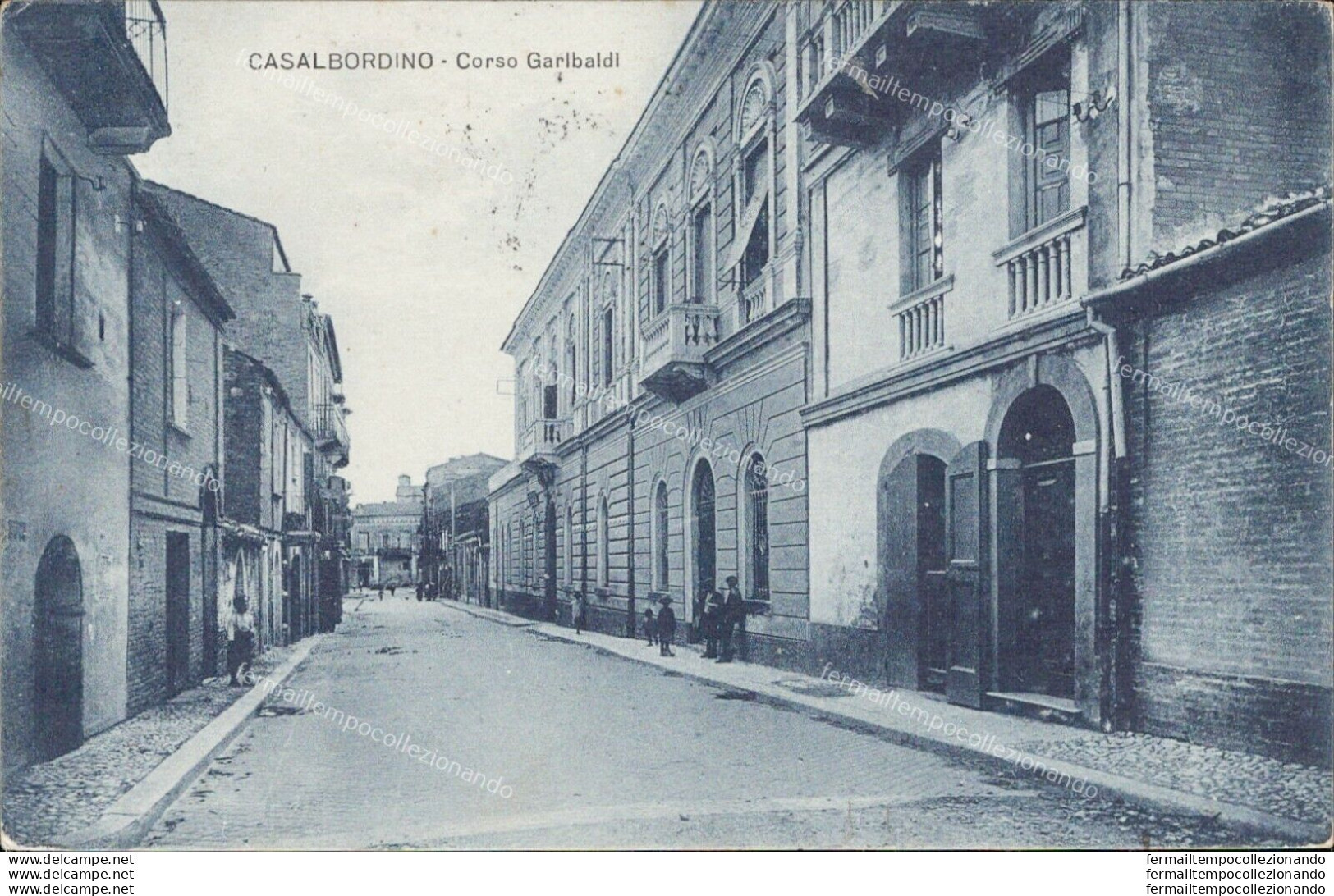 Ai246 Cartolina Casalbordino Corso Garibaldi 1933 Provincia Di Chieti - Chieti