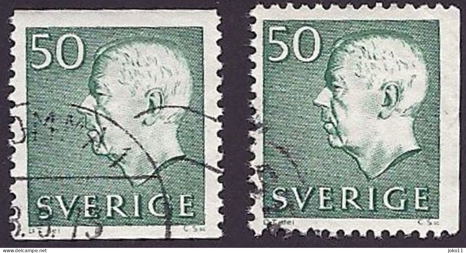 Schweden, 1968, Michel-Nr. 598 A + Dr, Gestempelt - Oblitérés