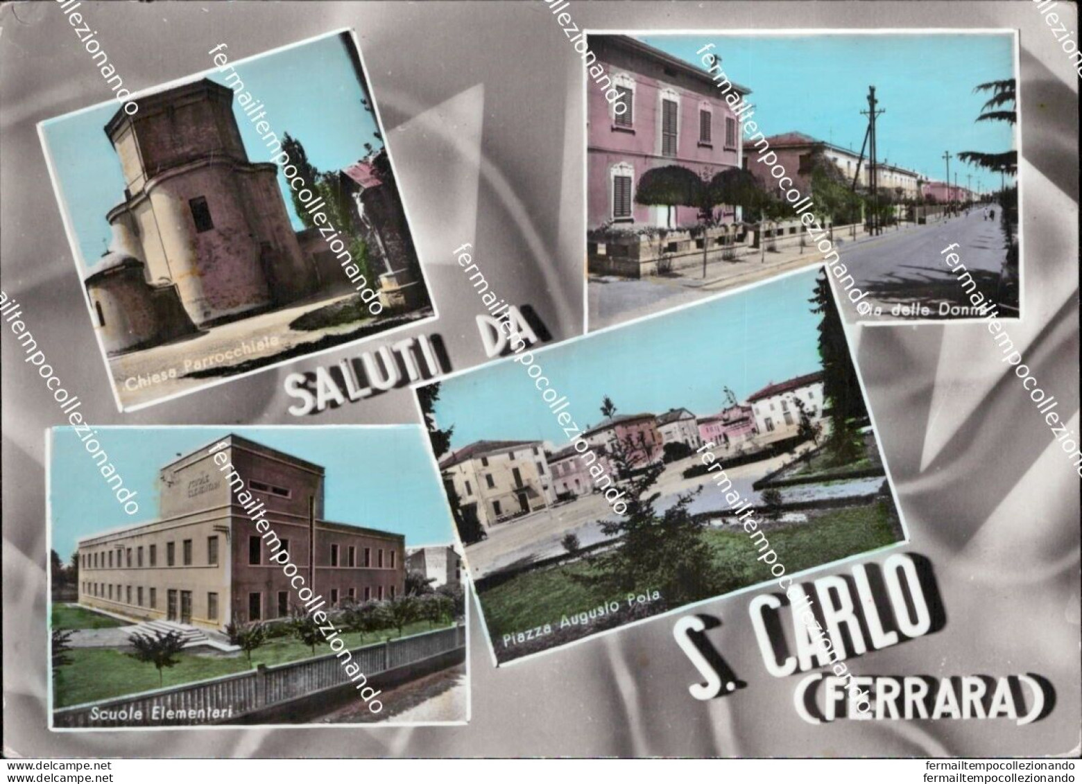 Bc706  Cartolina Saluti Da S.carlo Provincia Di Ferrara Emilia Romagna - Ferrara