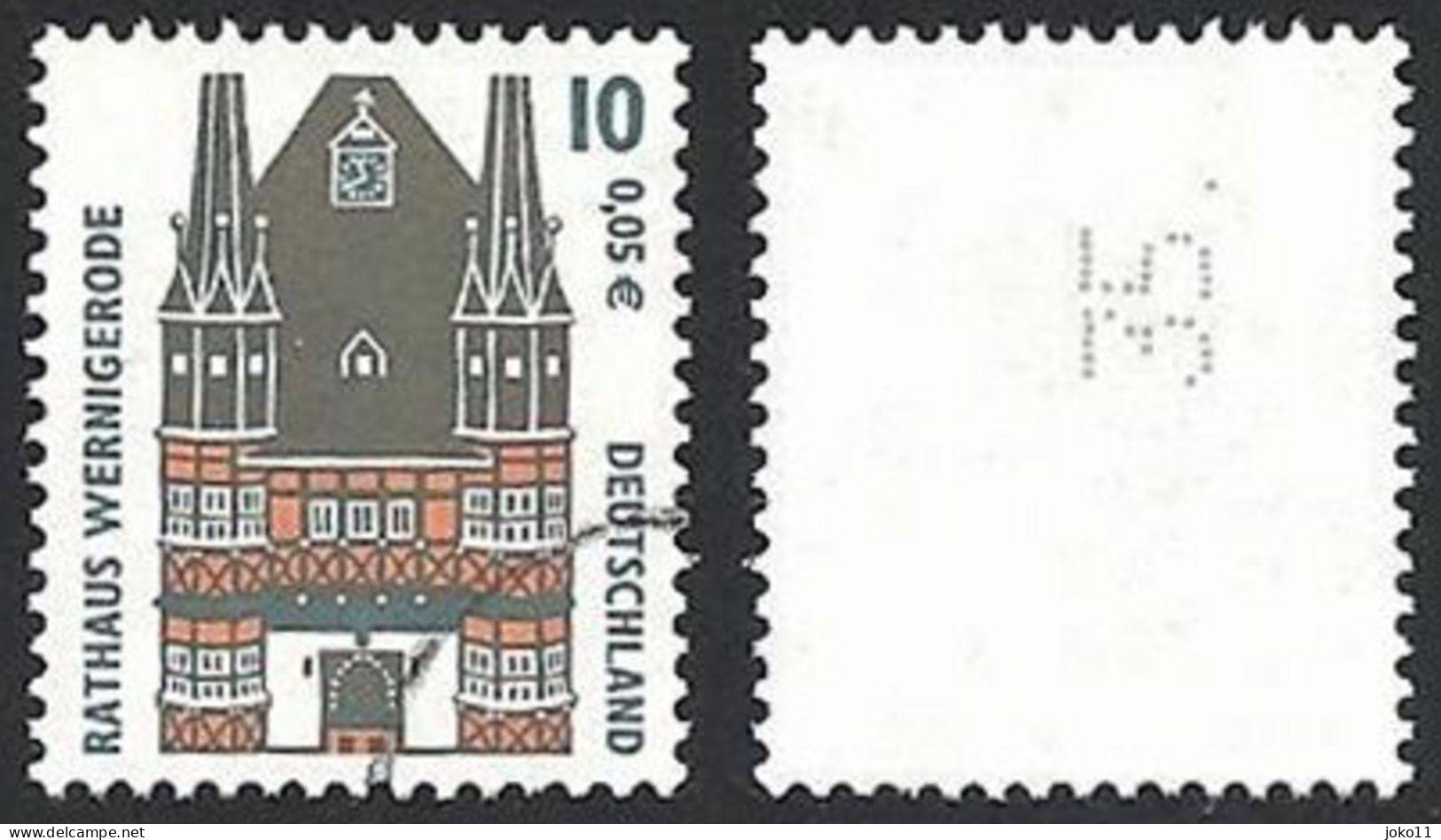 Deutschland, 2000,  Mi.-Nr. 2139 R, Mit Nr. 35., Gestempelt - Roulettes