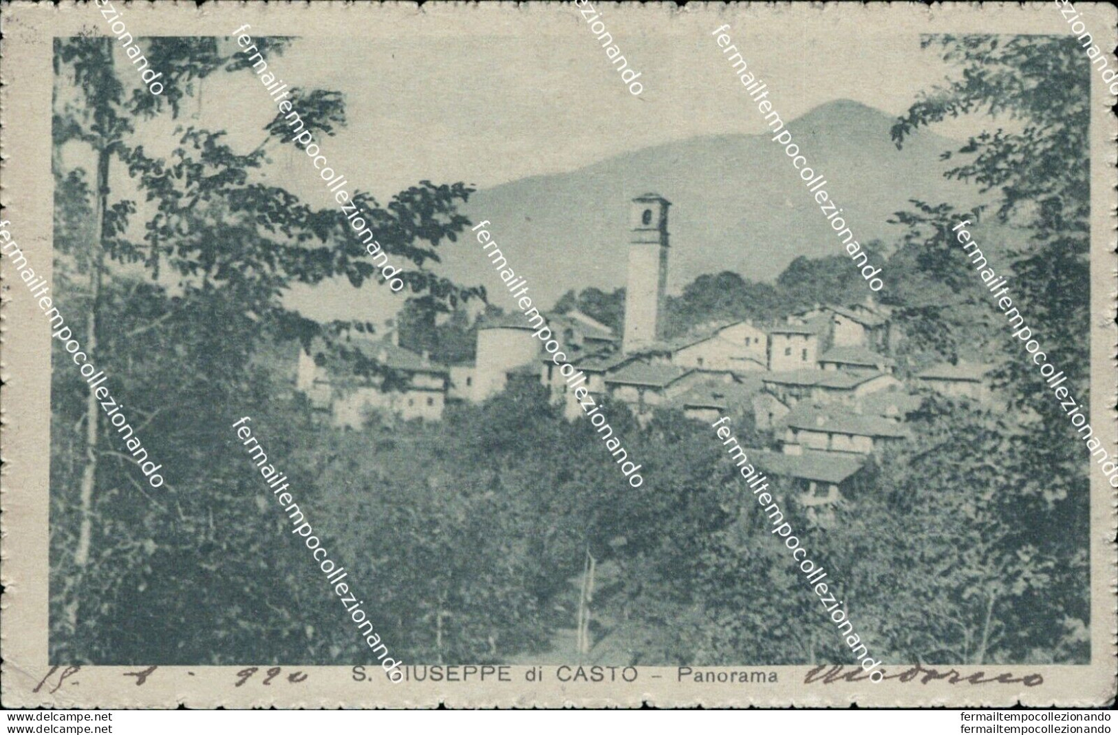 Ab708 Cartolina S.giuseppe Di Casto Panorama Provincia Di Biella - Biella