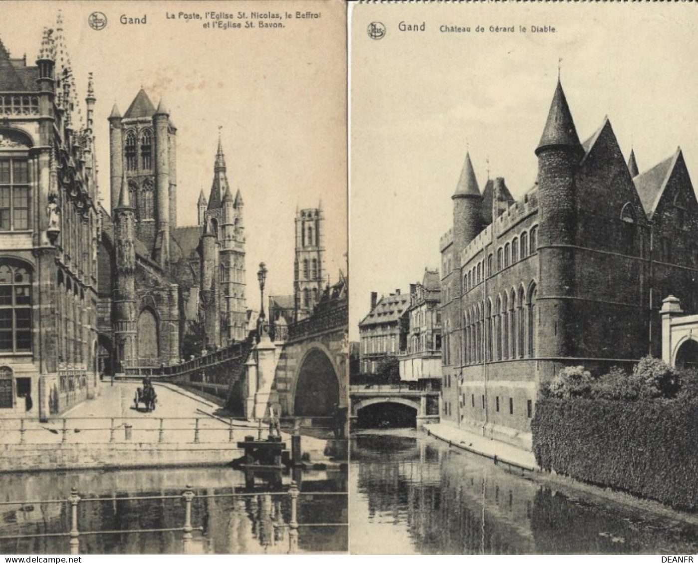 GAND : 8 Cartes Postales Différentes. - Collections & Lots