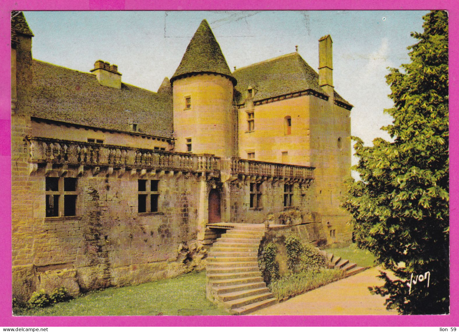 294224 / France - Chateau De FENELON Sainte-Mondane (Dordogne) PC 1984 USED 2.00 Fr. Liberty Of Gandon , Flamme "Martel - 1982-1990 Liberty Of Gandon