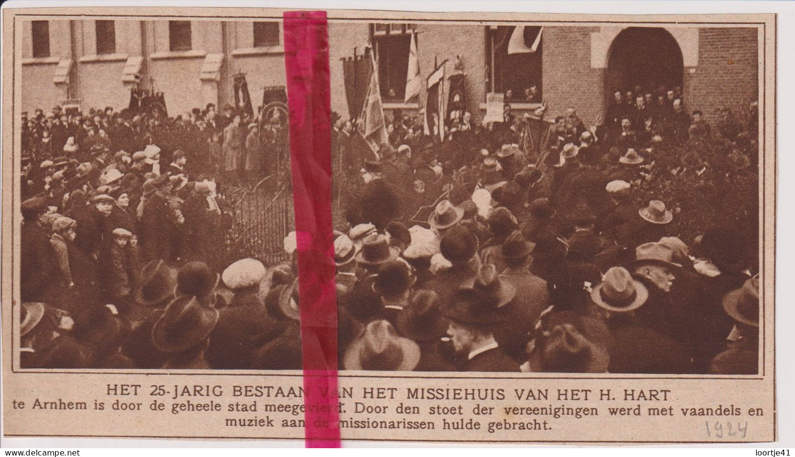 Arnhem - 25 Jaar Missiehuis H. Hart - Orig. Knipsel Coupure Tijdschrift Magazine - 1924 - Ohne Zuordnung