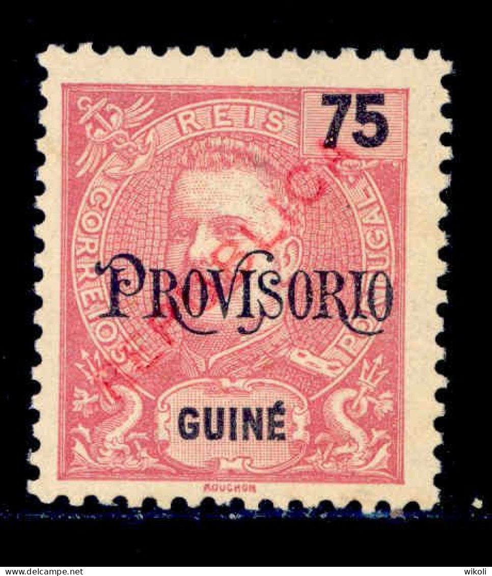 ! ! Portuguese Guinea - 1913 D. Carlos Local Republica 75 R - Af. 142 - MNGAI - Portuguese Guinea