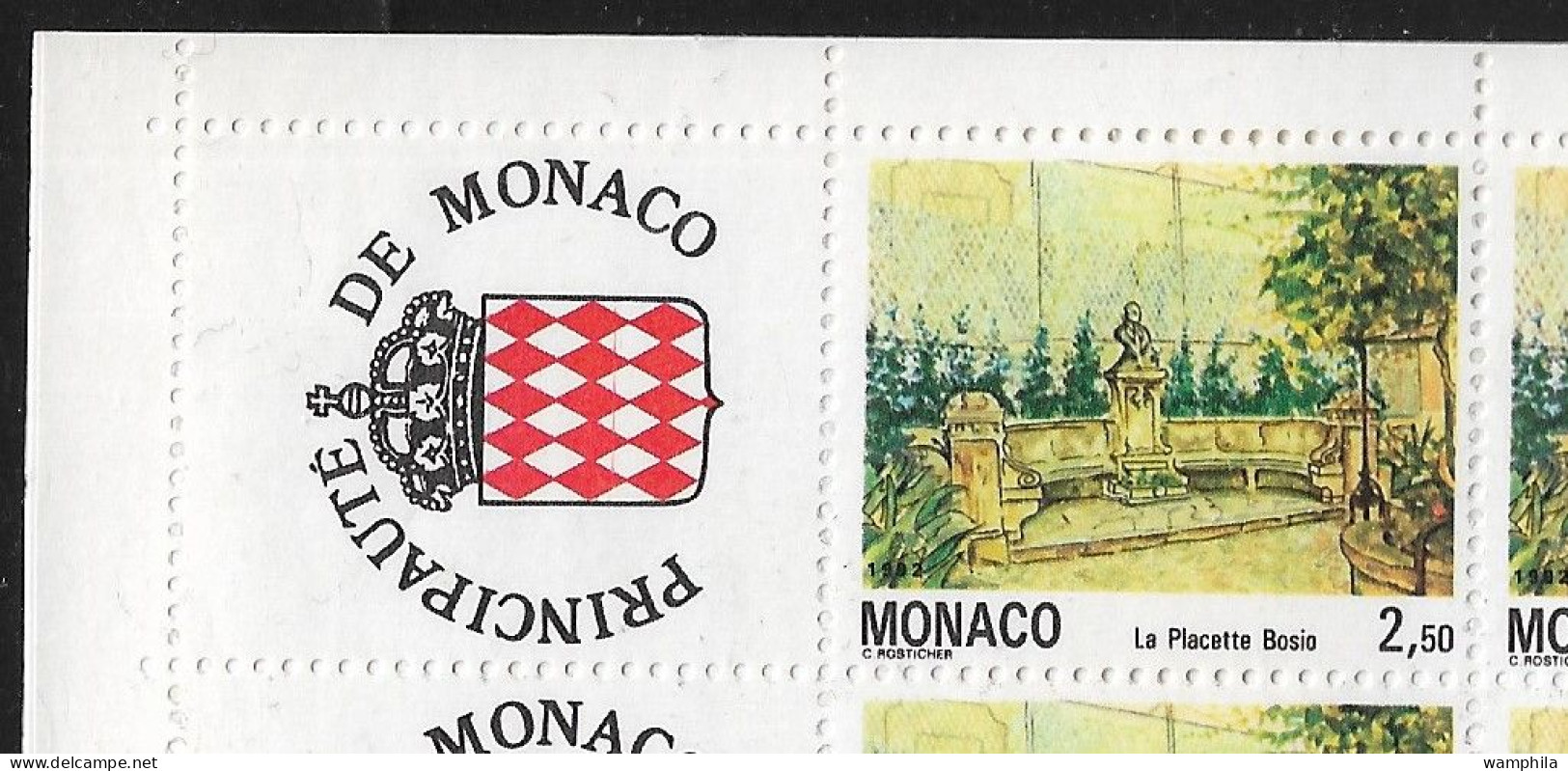 Monaco 1992. Carnet N°8, N°1833 Vues Du Vieux Monaco-ville. - Booklets