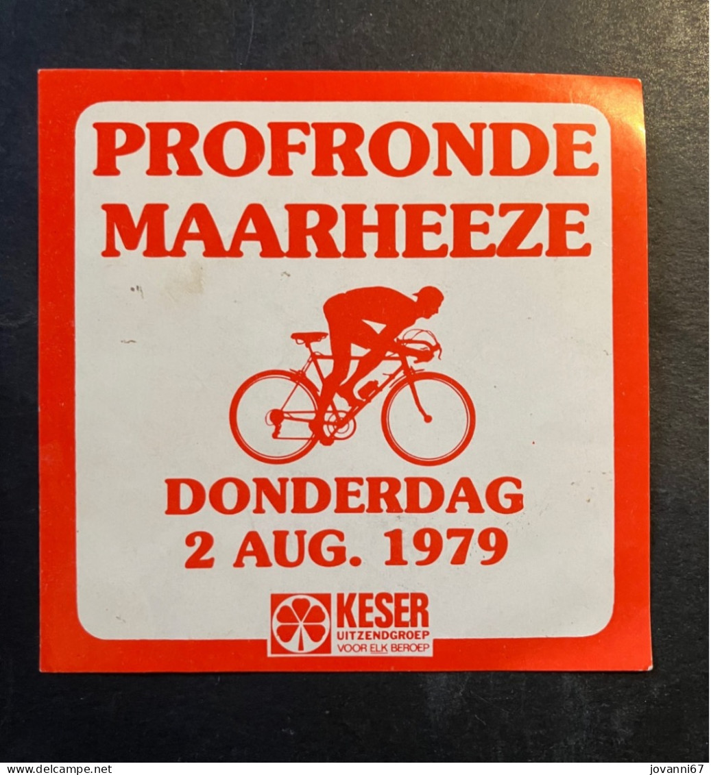 Maarheeze -  Sticker - Cyclisme - Ciclismo -wielrennen - Radsport