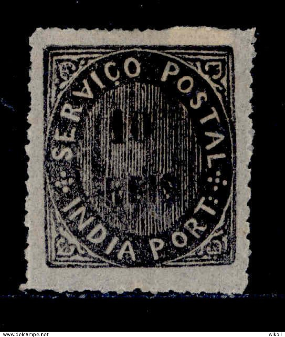 ! ! Portuguese India - 1875 Native 10 R - Af. 23 - MH - Portuguese India