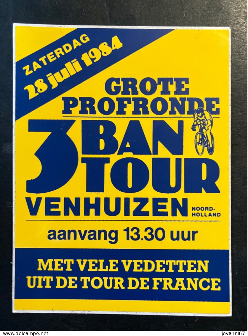 3 Bantour Venhuizen -  Sticker - Cyclisme - Ciclismo -wielrennen - Ciclismo