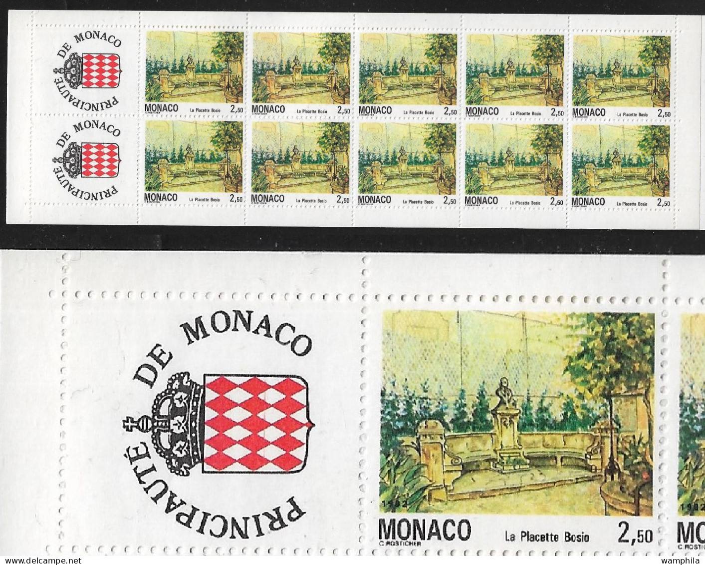 Monaco 1992. Carnet N°8, N°1833 Vues Du Vieux Monaco-ville. - Nuevos