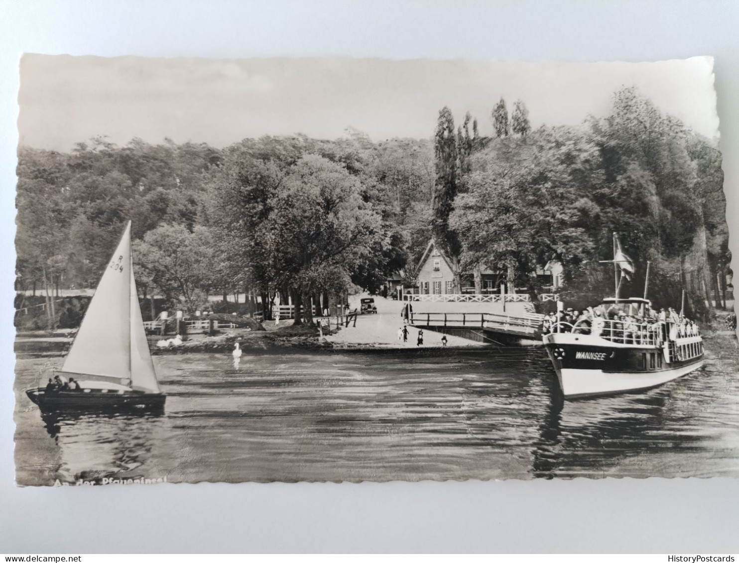 Wirtshaus Zur Pfaueninsel, Dampfer Wannsee, Berlin, 1955 - Wannsee