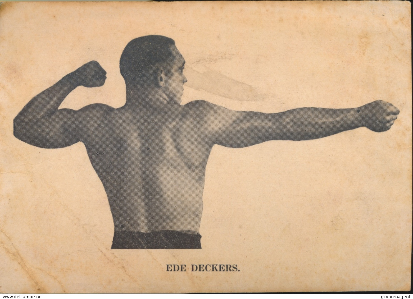 EDE DECKERS. .  GR.FORMAAT  15 X 11,5 CM - Boxeo