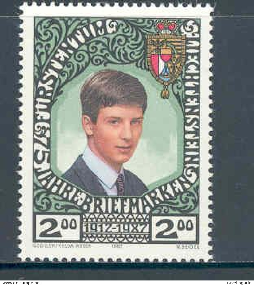 Liechtenstein 1987 75 Years Stamps Of Liechtenstein (Prince Alois)  ** MNH - Timbres