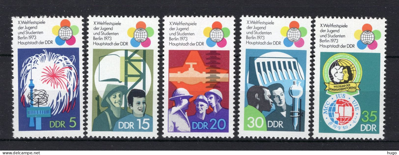 DDR Yt. 1555/1559 MNH 1973 - Ungebraucht