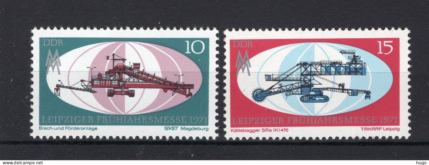 DDR Yt. 1343/1344 MNH 1971 - Unused Stamps